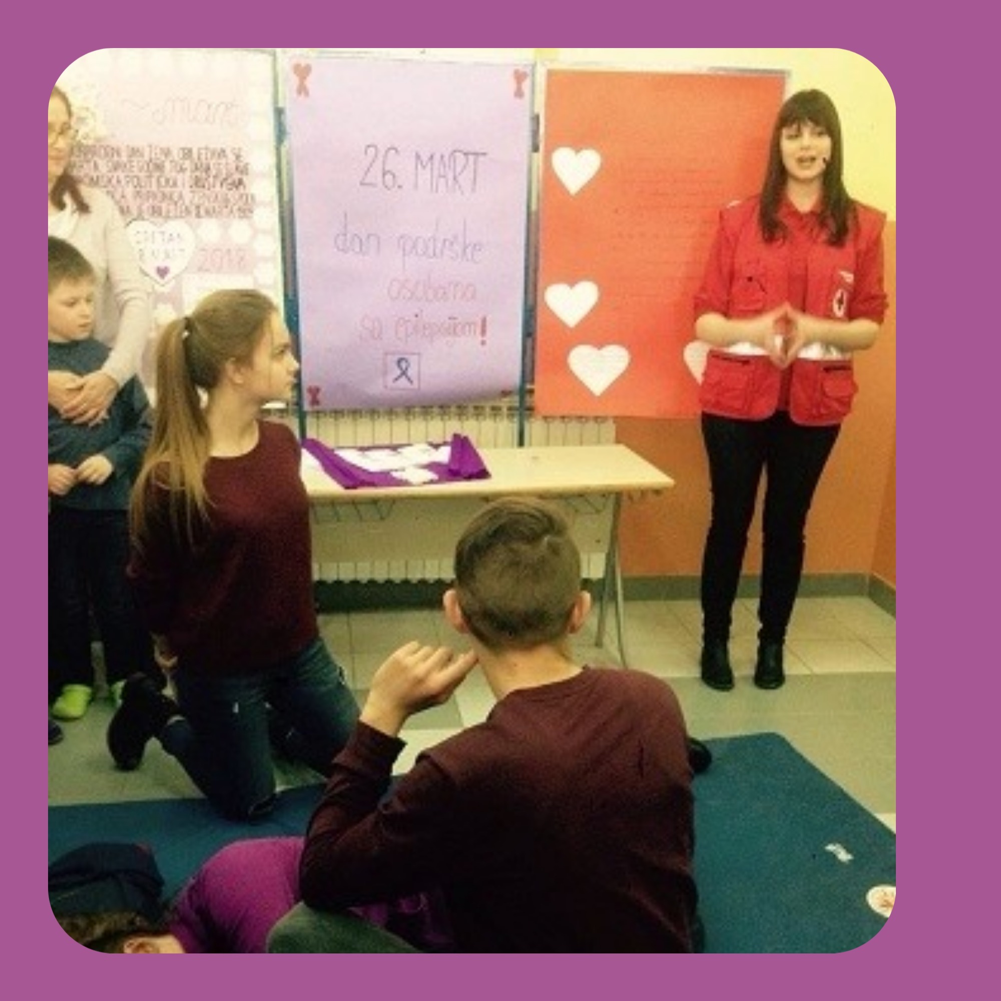 Mladi Crvenog križa TK učestvovali u obilježavanju „Ljubičastog dana“